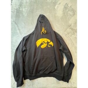 Iowa Hawkeyes Stadium‎ Athletics Hoodie Mens Large Black NCAA Pullover
